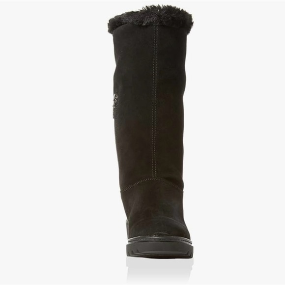 GEOX Women's Black Fur-Lined Boot Size 7 - Picture 2 of 16